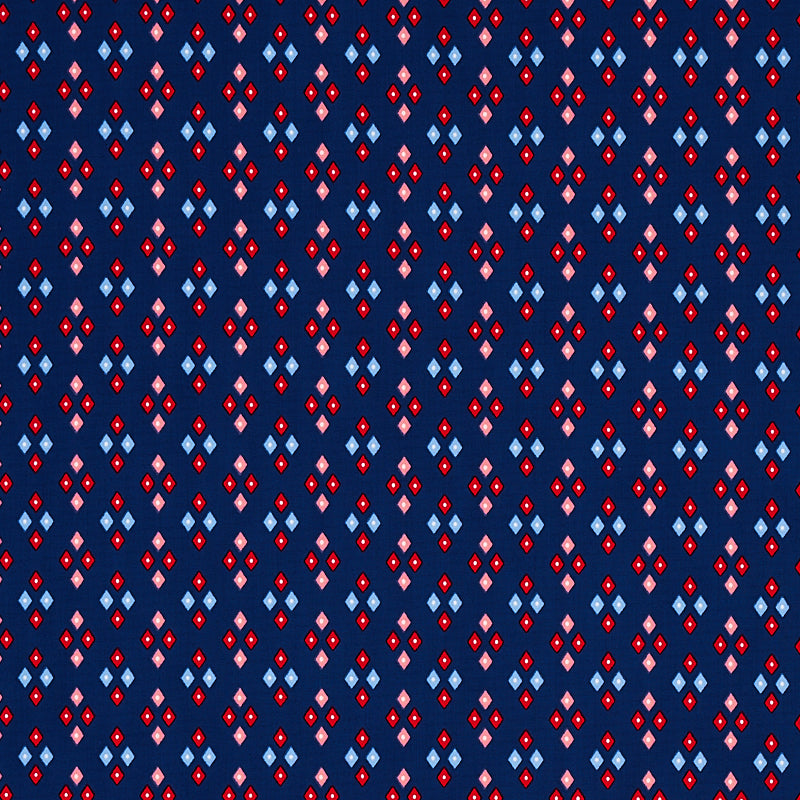 Schumacher Anastasia Blue Fabric 179971
