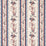 Schumacher Elena Paisley Stripe Blue Fabric Sample 179980