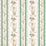 Schumacher Elena Paisley Stripe Green Fabric Sample 179981