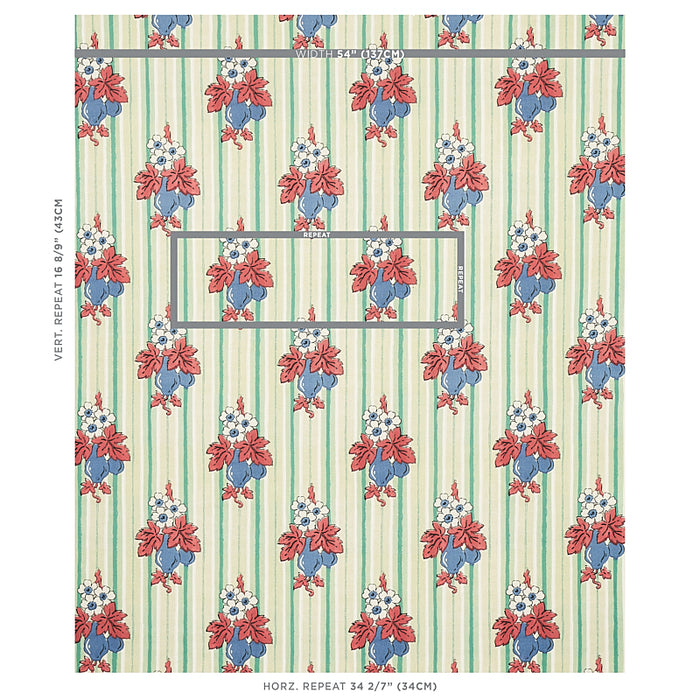 Schumacher Turnip Mint Fabric 179990