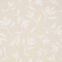 Schumacher Laurel White On Unbleached Fabric 180012