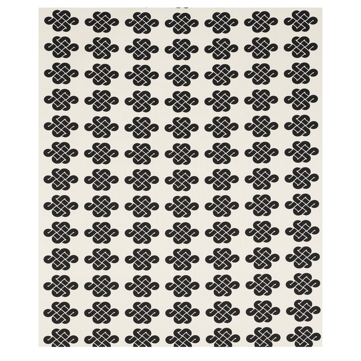 Schumacher Penelope Knot Black Fabric 180030
