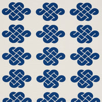 Schumacher Penelope Knot Blue Fabric 180031