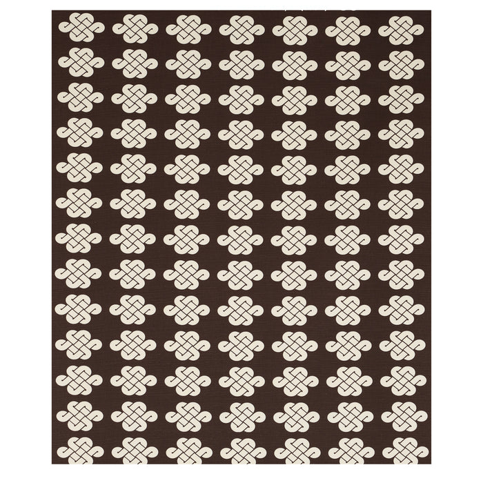 Schumacher Penelope Knot Brown Fabric Sample 180032