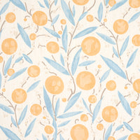 Schumacher Mirabelle Yellow And Sky Fabric 180060