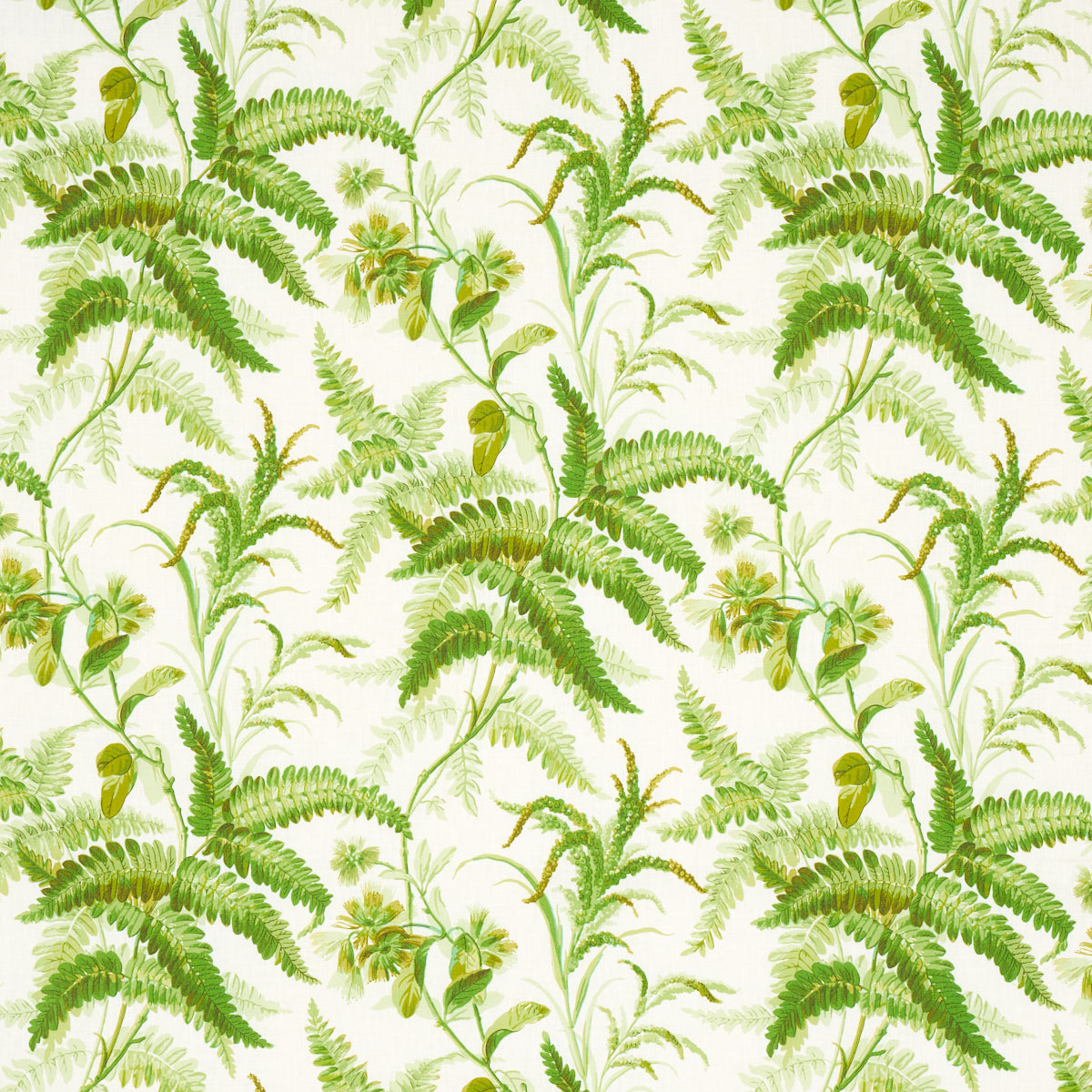 Schumacher Myers Fern Linen Tropical Fabric 180100
