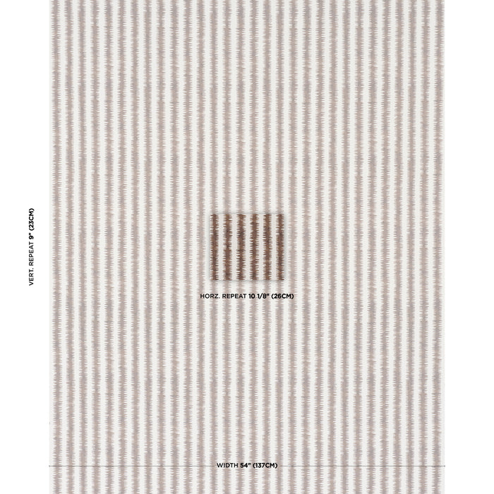 Schumacher Cardiogram Brown Fabric 180183