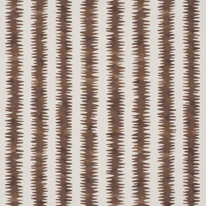 Schumacher Cardiogram Brown Fabric Sample 180183