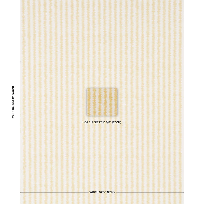 Schumacher Cardiogram Yellow Fabric Sample 180184