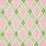 Schumacher Dexter Indoor/Outdoor Pink & Green Fabric Sample 180232