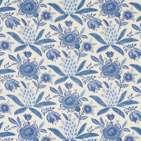 Schumacher Lafayette Botanical Cornflower Fabric 180251