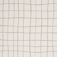 Schumacher Painterly Windowpane Neutral Fabric 180294