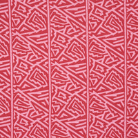 Schumacher Jagged Maze Pink Fabric 180322