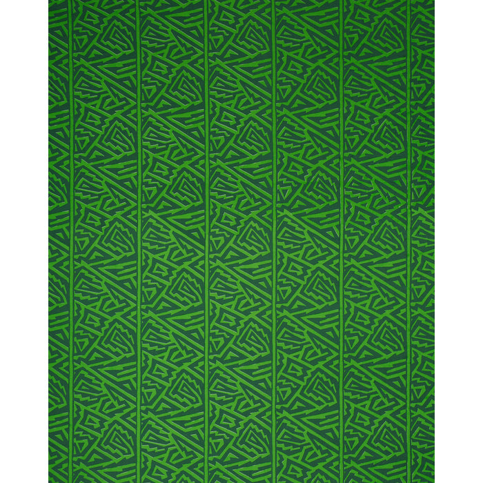 Schumacher Jagged Maze Green Fabric 180323