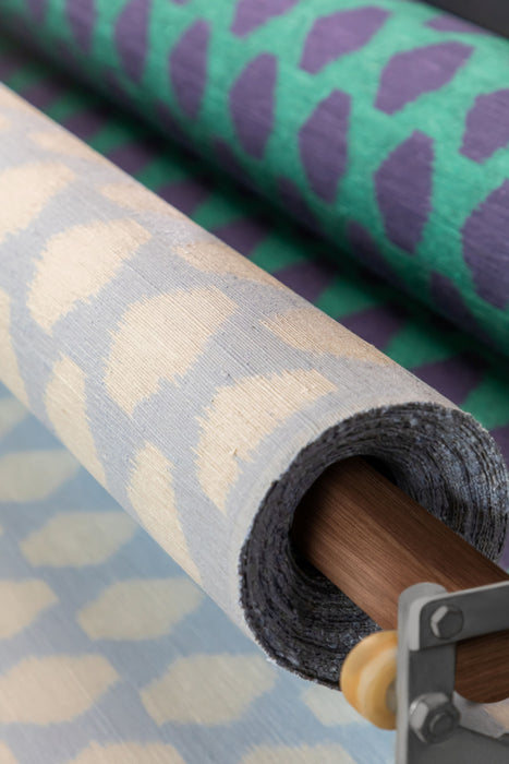 Jim Thompson Phumri Ikat Moonstone Fabric Sample JT013879002