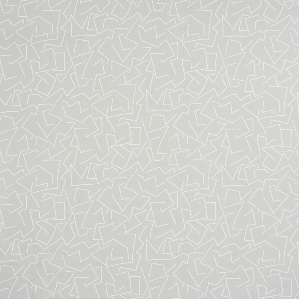 Schumacher Tangent Print Grey Fabric Sample 180411