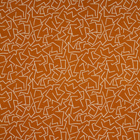 Schumacher Tangent Print Saffron Fabric 180412