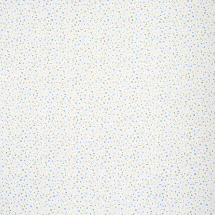 Schumacher Bloomwind Performance Linen Blue Fabric Sample 180431