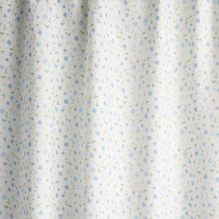 Schumacher Bloomwind Performance Linen Blue Fabric Sample 180431