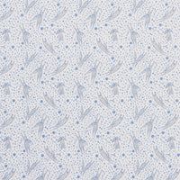 Schumacher Rabbit High Performance Print Blue Fabric 180440