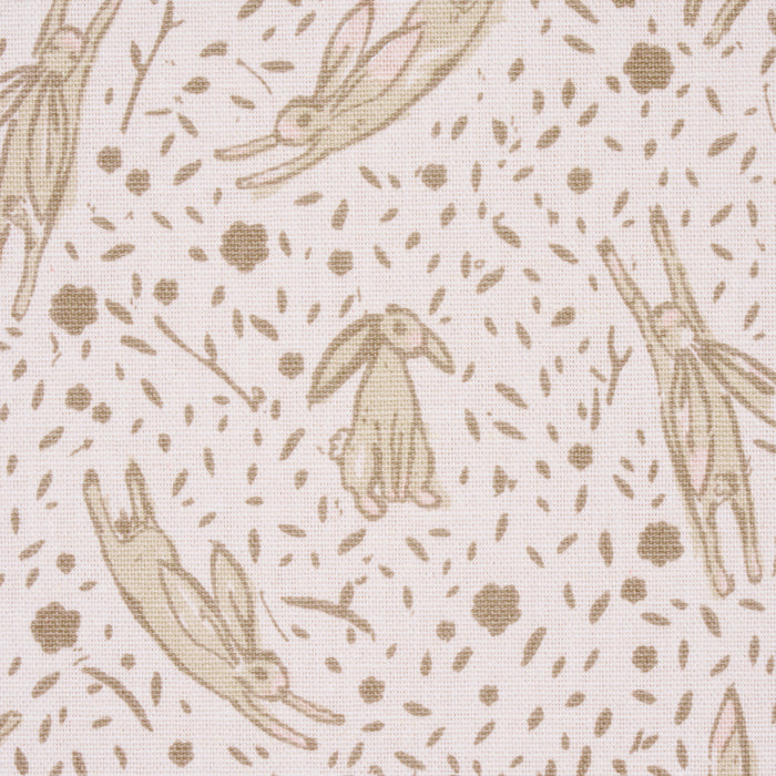 Schumacher Rabbit High Performance Print Blush Fabric 180441