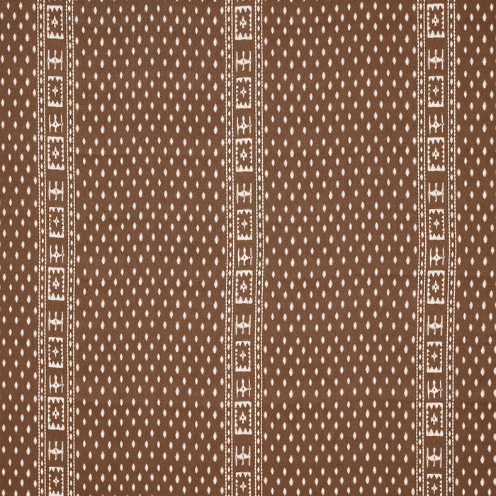 Schumacher Indah Batik Sepia Fabric 180491