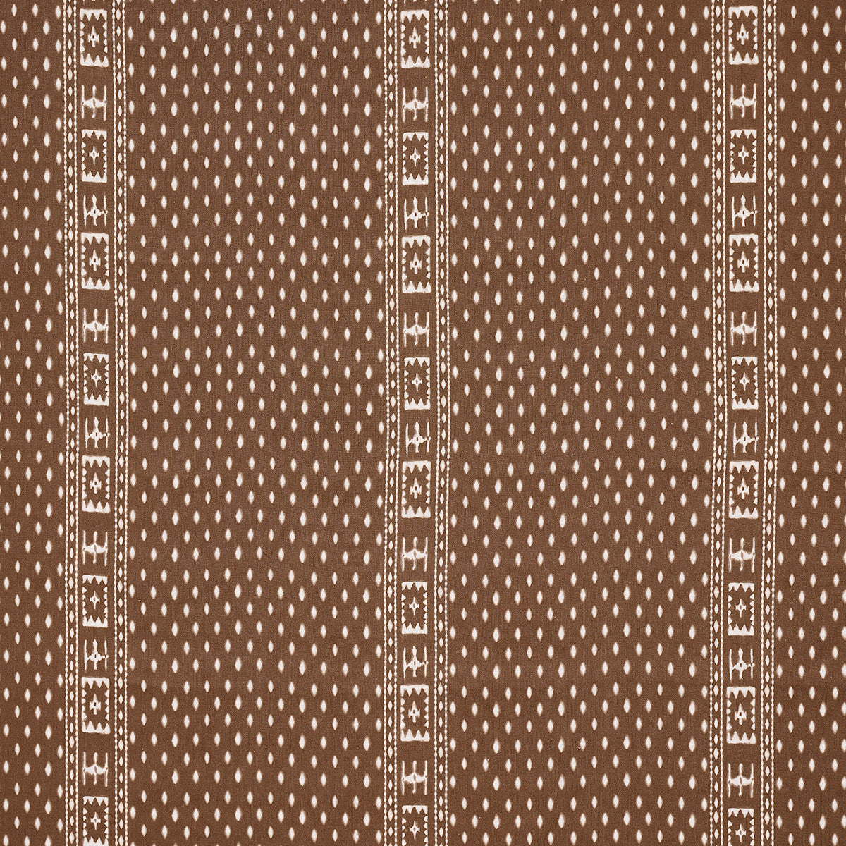 Schumacher Indah Batik Sepia Fabric Sample 180491
