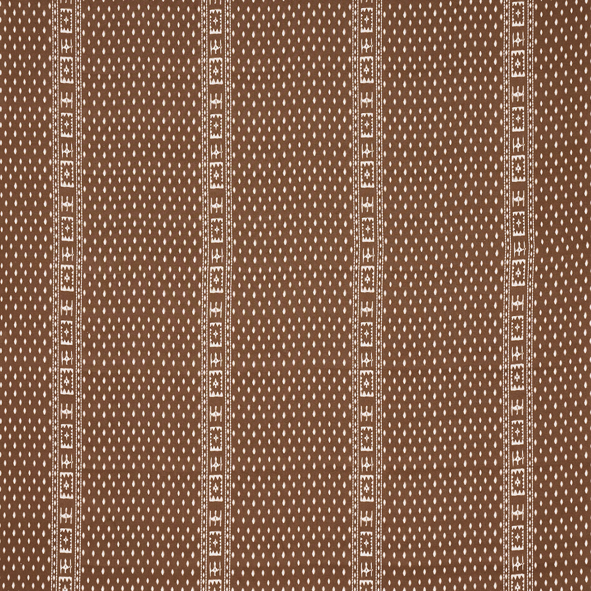Schumacher Indah Batik Sepia Fabric Sample 180491