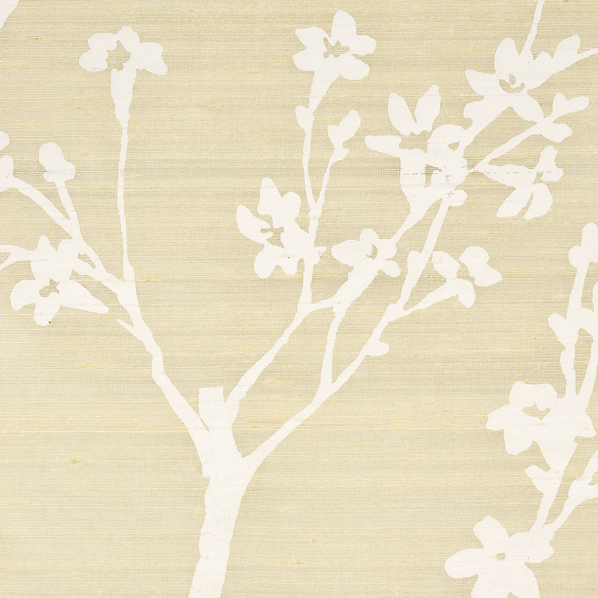 Schumacher Twiggy Silk Champagne Fabric 180501