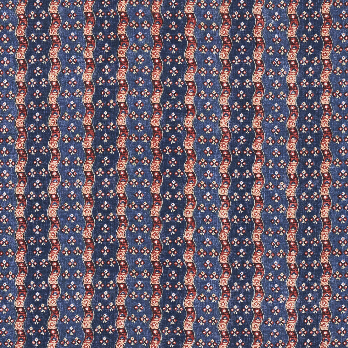 Schumacher Ottilie Stripe Document Fabric 180560