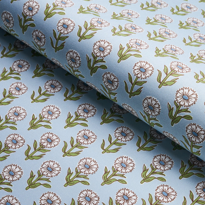 Schumacher Adeline Mineral & Leaf Fabric 180581