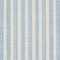 Schumacher Mathis Ticking Stripe Sky Fabric 180590