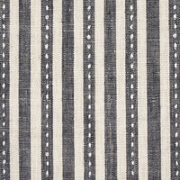 Schumacher Mathis Ticking Stripe Carbon Fabric 180592
