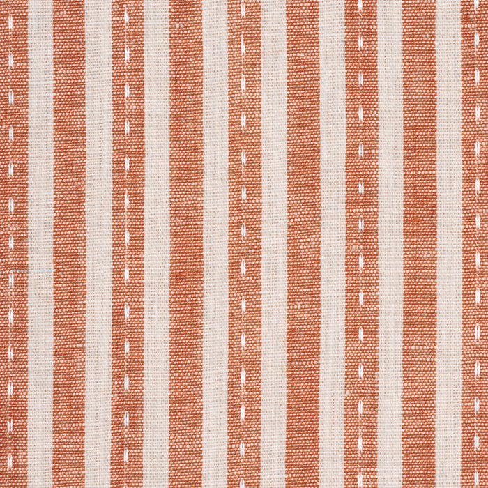 Schumacher Mathis Ticking Stripe Spice Fabric Schumacher 180595