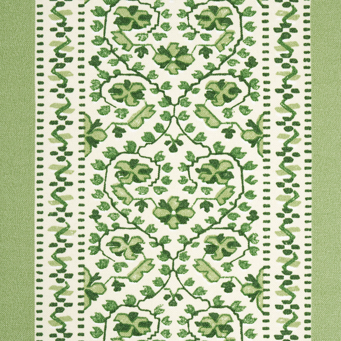 Schumacher Jasmine Indoor/Outdoor Leaf Green Fabric 180741