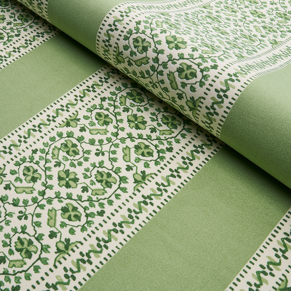 Schumacher Jasmine Indoor/Outdoor Leaf Green Fabric 180741
