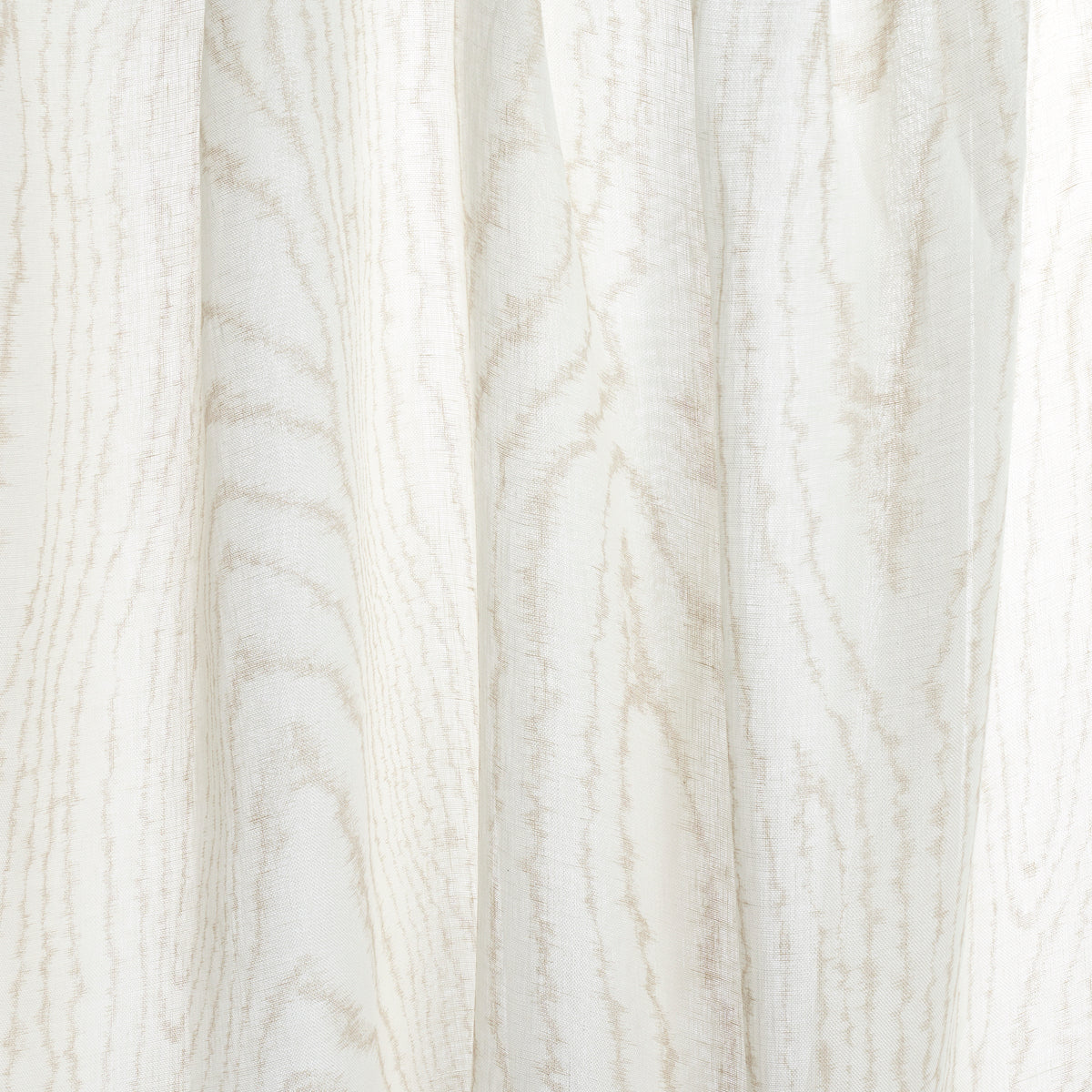 Schumacher Faux Bois Sheer Sand Fabric Sample 180790