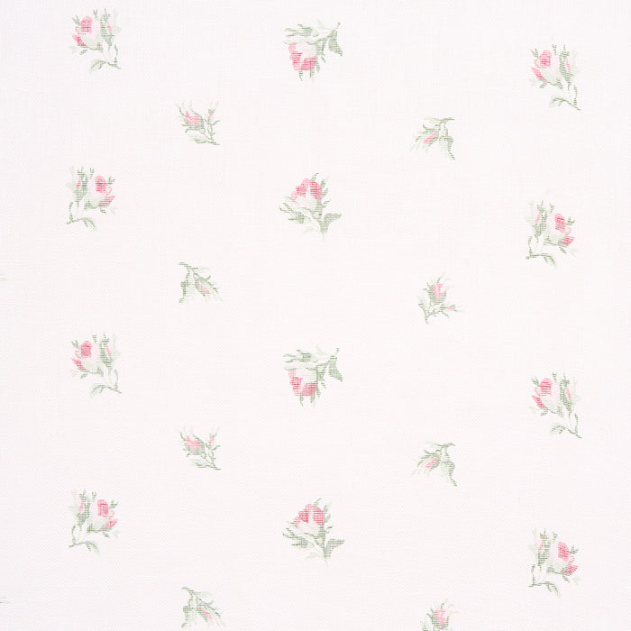 Schumacher Margie Floral Sheer Rose Fabric 180830