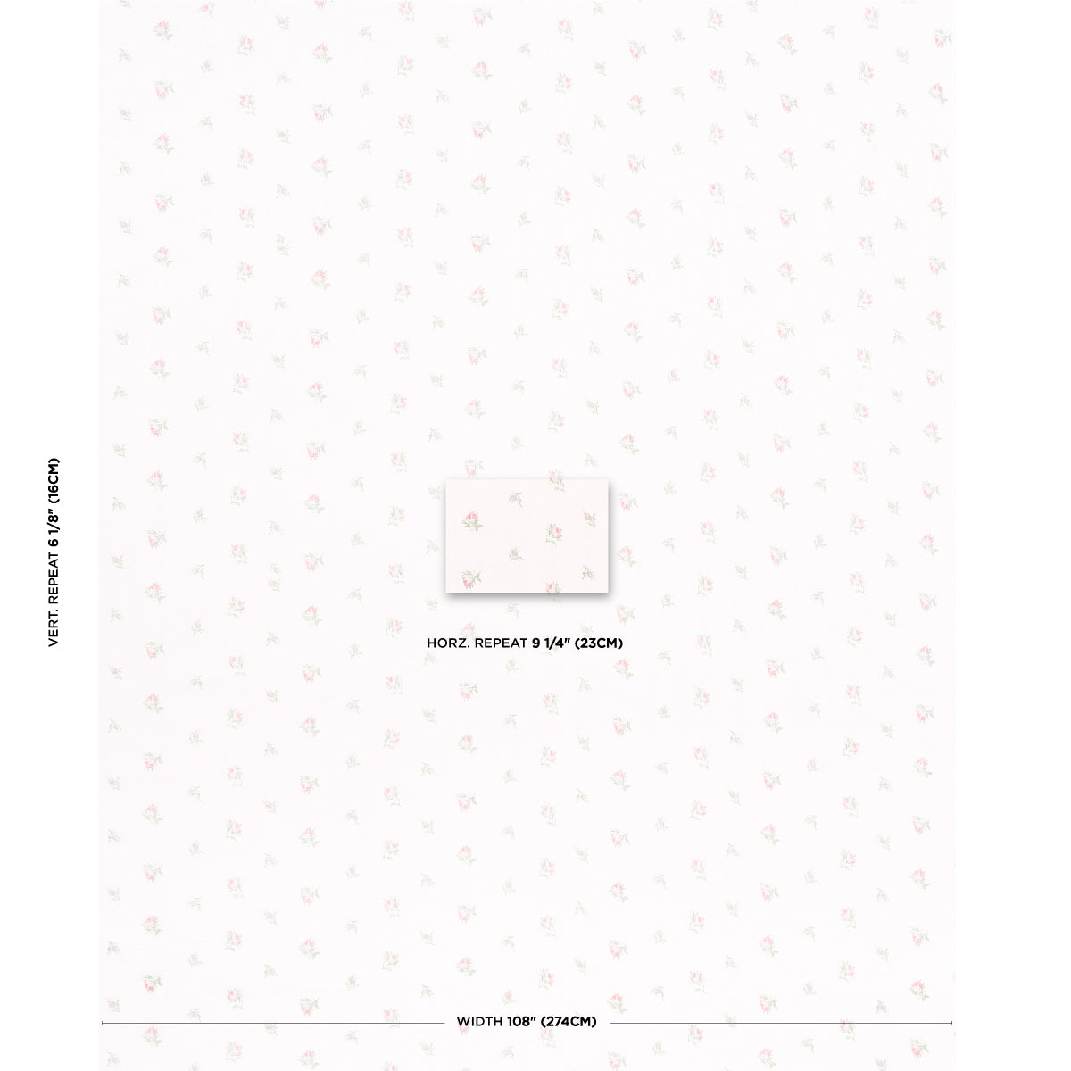 Schumacher Margie Floral Sheer Rose Fabric Sample 180830