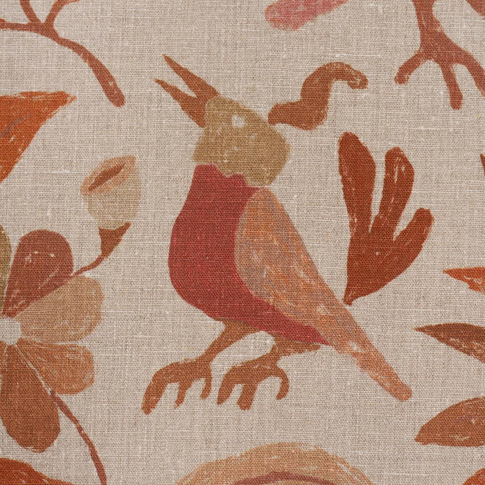 Schumacher Canopy Terracotta Fabric 180852