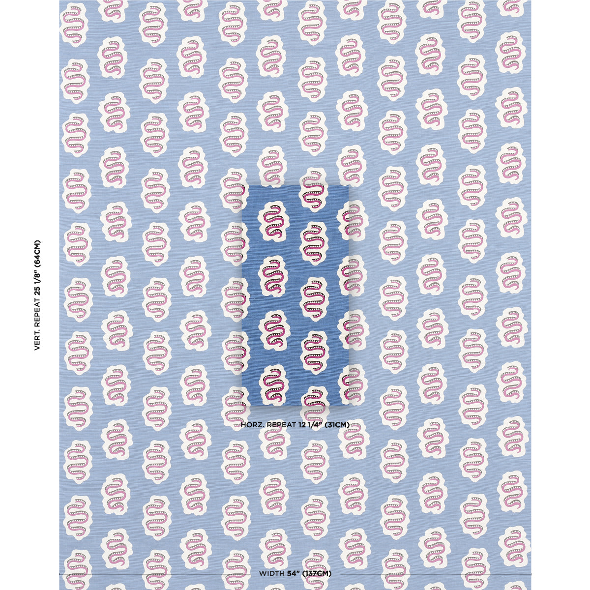 Schumacher Elsa Lapis Fabric Sample 180863
