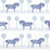 Schumacher Polka Dot Pony Blue Fabric 180901