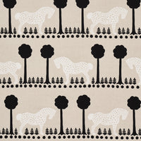 Schumacher Polka Dot Pony Natural Fabric 180902