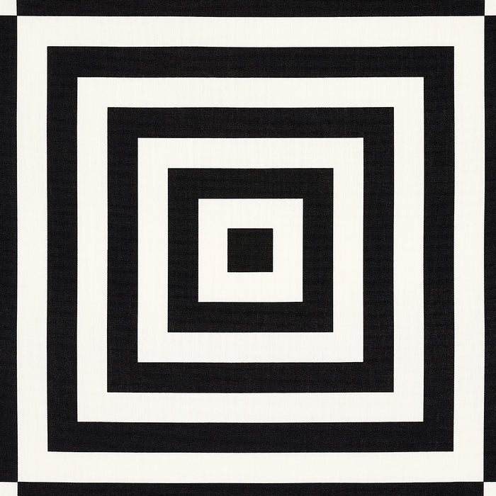 Schumacher Roxbury Indoor/Outdoor Black Fabric 180921