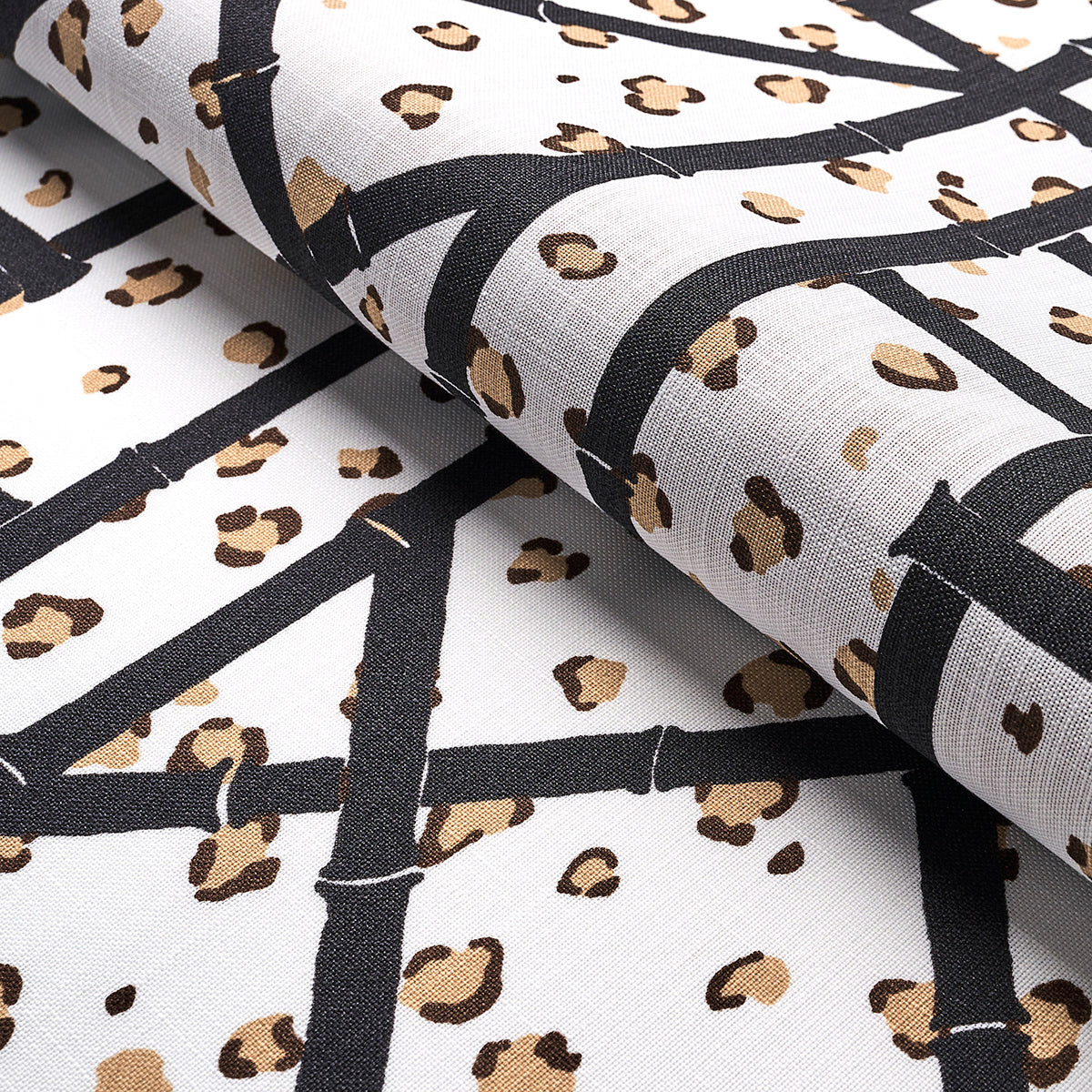 Schumacher Fancy Beast Indoor/Outdoor Onyx Desert Fabric 180951