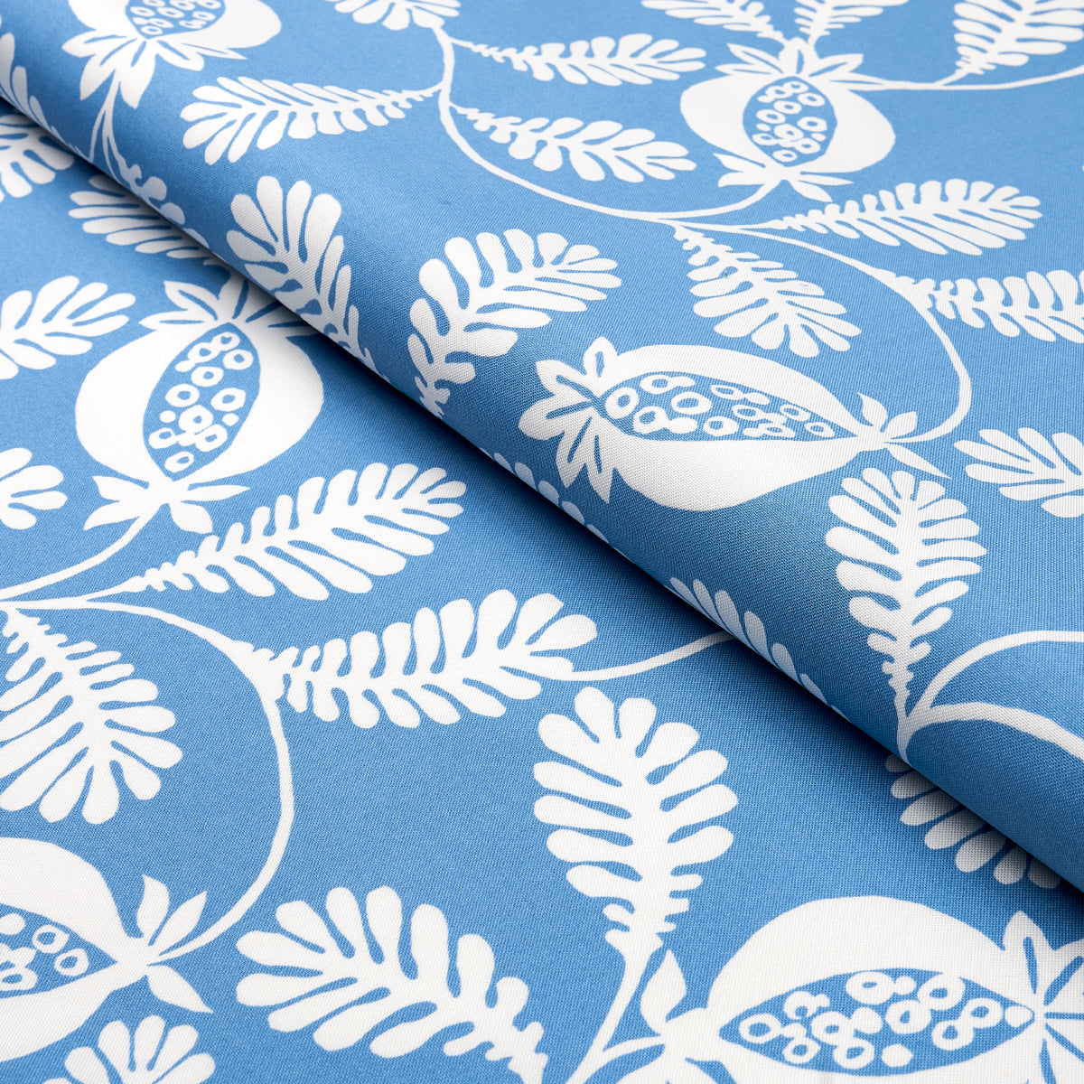 Schumacher Lanzadera Vine Indoor/Outdoor Ocean Fabric 180990