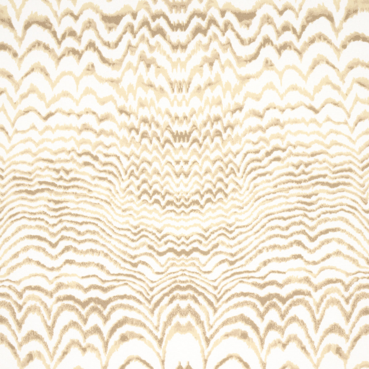 Schumacher Ink Wave Print Indoor/Outdoor Natural Fabric 181051