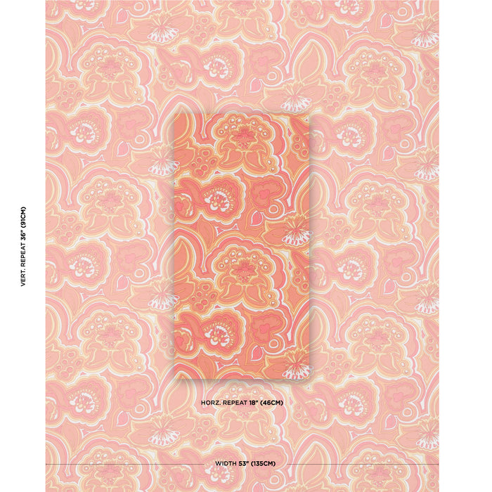 Schumacher Morning Sunrise Indoor/Outdoor Citrus Fabric 181062