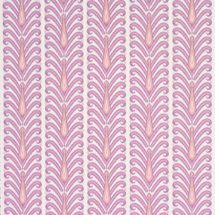 Schumacher Augustine Ikat Fuchsia Fabric Sample 181272