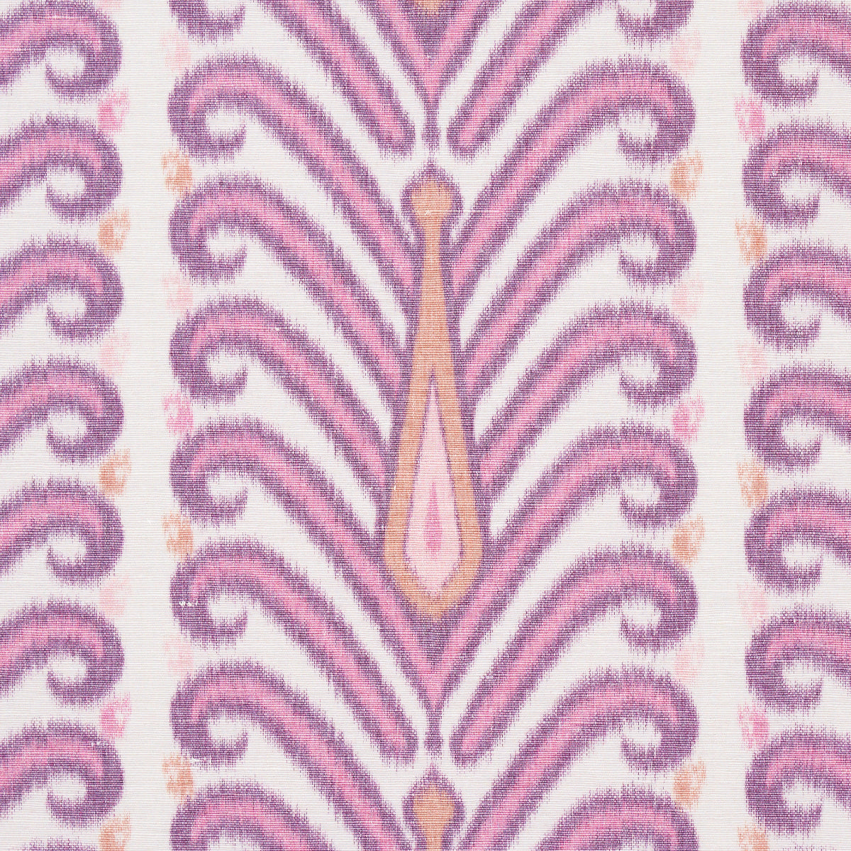 Schumacher Augustine Ikat Fuchsia Fabric Sample 181272
